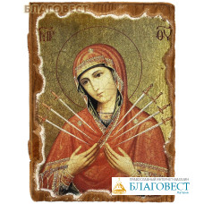 Икона под старину Пресвятая Богородица 