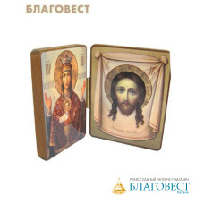 Складень двойной Пресвятая Богородица 