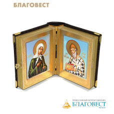 Складень четырехчастный, экокожа, мдф, размер 11х14см