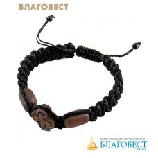Браслет плетеный с молитвой 