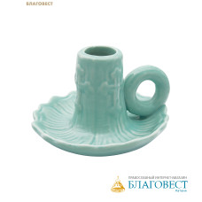 Подсвечник Кувшинка, керамика, диаметр отверстия 20мм